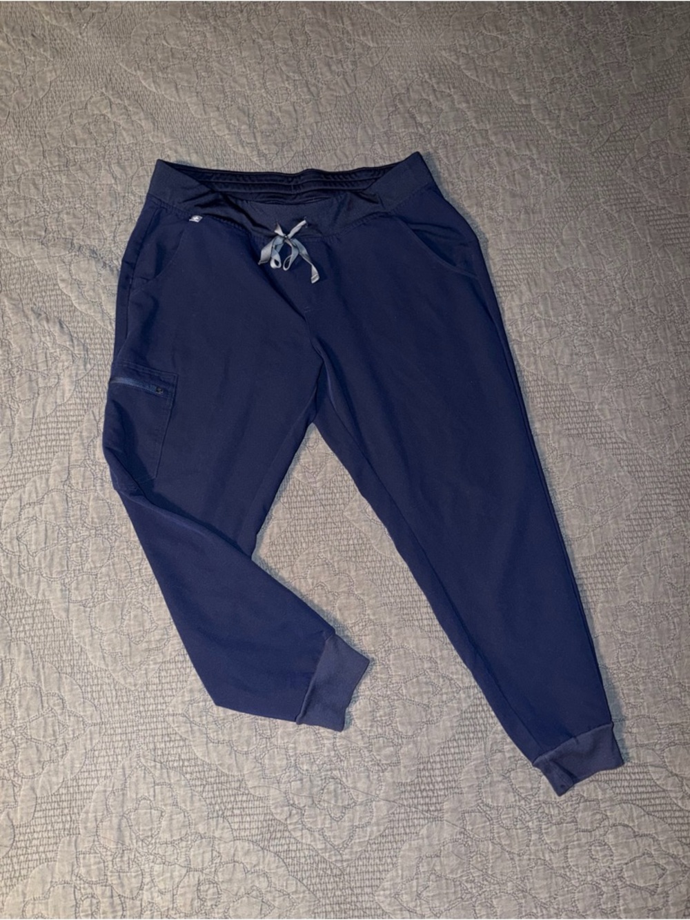 Figs Women's Navy Blue Track Jogger Pants
